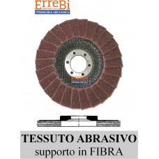 dischi lamellari in TESSUTO ABRASIVO  con supporto in FIBRA