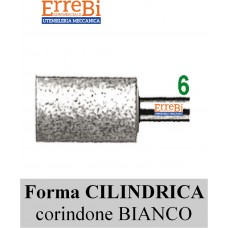 mole abrasive rotative forma CILINDRICA  corindone BIANCO