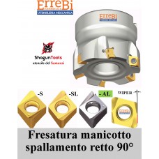 fresatura a MANICOTTO positiva spallamento retto 90° FNKT(H) 