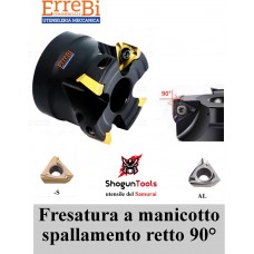 fresa a MANICOTTO positiva spallamento retto 90° YPKT(H) 