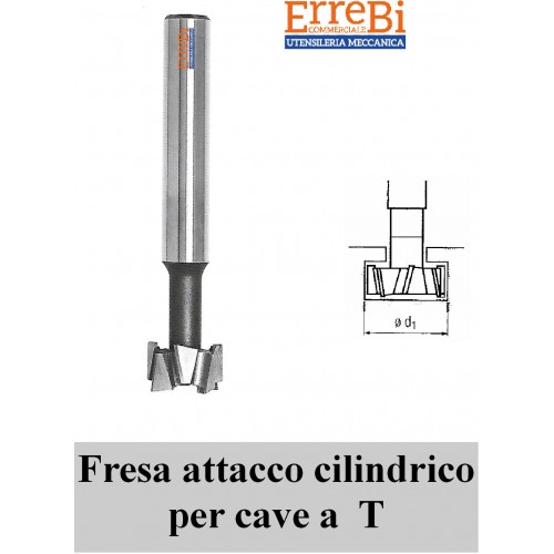 Fresa Cilindrica Per Cave HSS 8% Cobalto 8 Mm - Cofler & C. Sandvik - 5 Pezzi - Made In Italy