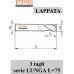 Fresa 3 tagli LAPPATA serie LUNGA L=75