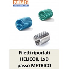 filetti riportati HELICOIL 1xD passo METRICO