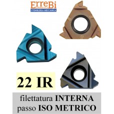 inserti LATO 22 filettatura ISO METRICA INTERNA DESTRA