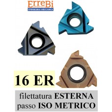 inserti filettatura ISO METRICA ESTERNA DESTRA