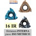inserti LATO 16 filettatura ISO METRICA INTERNA DESTRA
