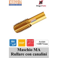 Maschio a macchina per ACCIAIO a RULLARE con canalini riv TiN
