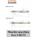 Maschio a macchina per ACCIAIO 30-45 HRC  foro cieco