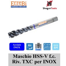 Maschio a macchina per INOX RIVESTITO TXC  foro cieco 3,5xD