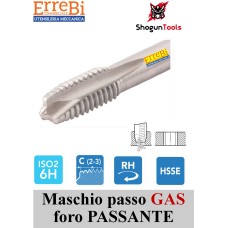 Maschio a macchina GAS foro PASSANTE Maschio a macchina GAS foro PASSANTE