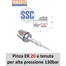 pinza ER 20 a tenuta meccanica per alte pressioni 130bar pinza ER 20 a tenuta meccanica per alte pressioni 130bar