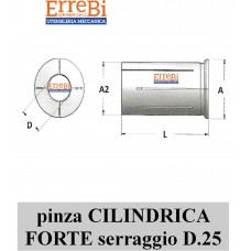 pinze di SERRAGGIO CILINDRICHE D.25 a 4 tagli - per mandrini a FORTE SERRAGGIO