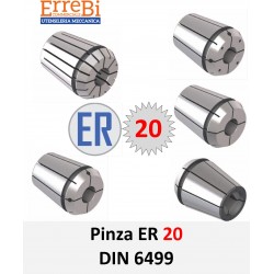 pinza elastica ER 20 DIN 6499