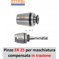 pinza ER 25 portamaschio compensata in TRAZIONE pinza ER 25 portamaschio compensata in TRAZIONE