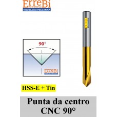 HSS CNC center drill 90° +TIN COATING