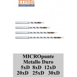 micropunte in metallo duro
