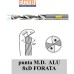 punta M.D. 8xD FORATA LAPPATA specifica per ALLUMINIO