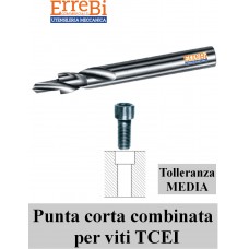 punta EXTRA CORTA COMBINATA per sedi di viti a TESTA CILINDRICA toll MEDIA punta EXTRA CORTA COMBINATA per sedi di viti a TESTA CILINDRICA toll MEDIA
