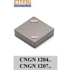 CNGN inserto romboidale senza foro CNGN 1204.. CNGN 1207... per LAVORAZIONI ACCIAI-GHISE