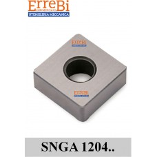 SNGA inserto quadrato con foro SNGA 1204.. per LAVORAZIONI ACCIAI-GHISE