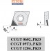 CCGT PKD inserto romboidale positivo con foro CCGT 0602...PKD CCGT 09T3...PKD CCGT 1204...PKD