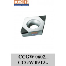 CCGW 0602..-2 CCGW 09T3..-2 inserto romboidale positivo CBN doppio tagliente
