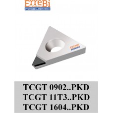 TCGT PKD inserto triangolare positivo con foro TCGT 0902...PKD TCGT 11T3...PKD TCGT 1604...PKD