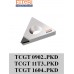 TCGT PKD inserto triangolare positivo con foro TCGT 0902...PKD TCGT 11T3...PKD TCGT 1604...PKD