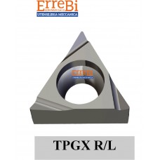 TPGX 0902...L TPGX 1102....L/R  inserto triangolare per finitura